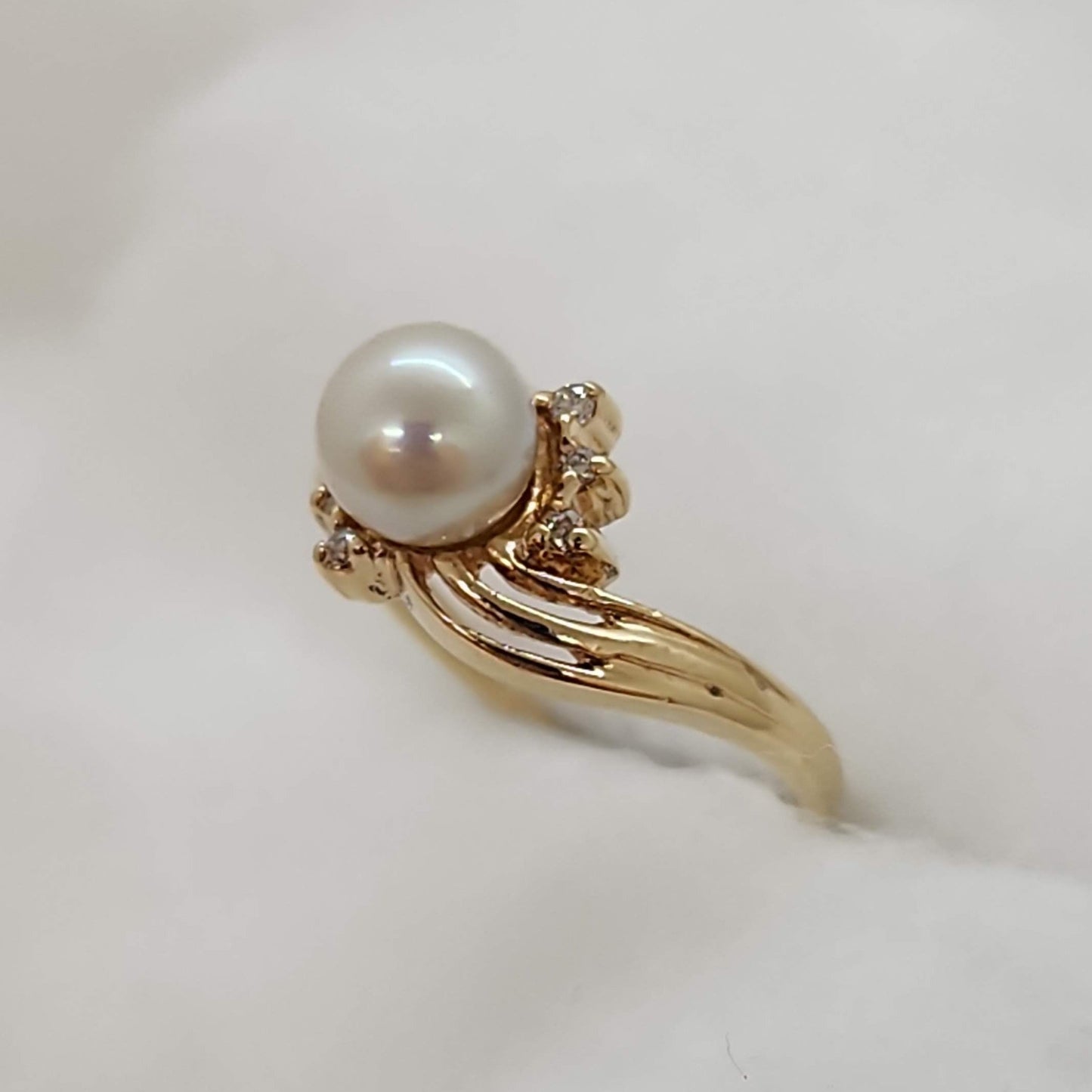 Pearl and Diamond Ring