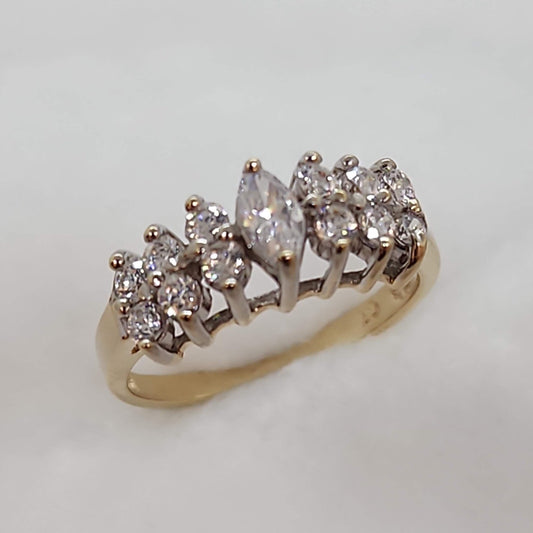 Cubic Zirconia Marquise Crown
