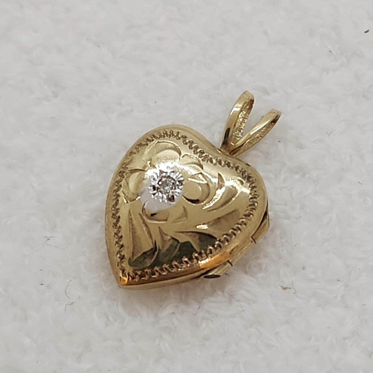 Heart Locket with Diamond