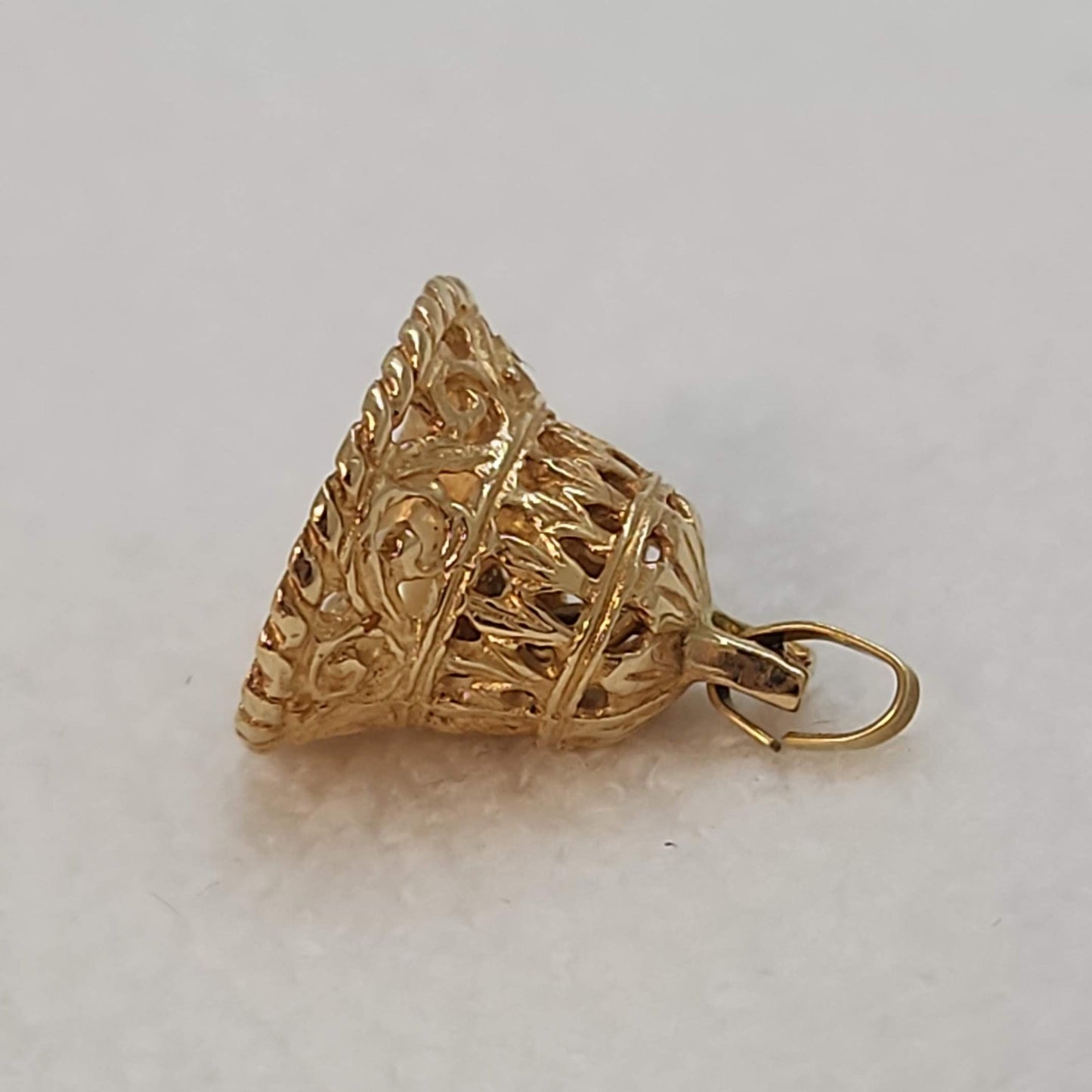 Gold Bell with Pearl