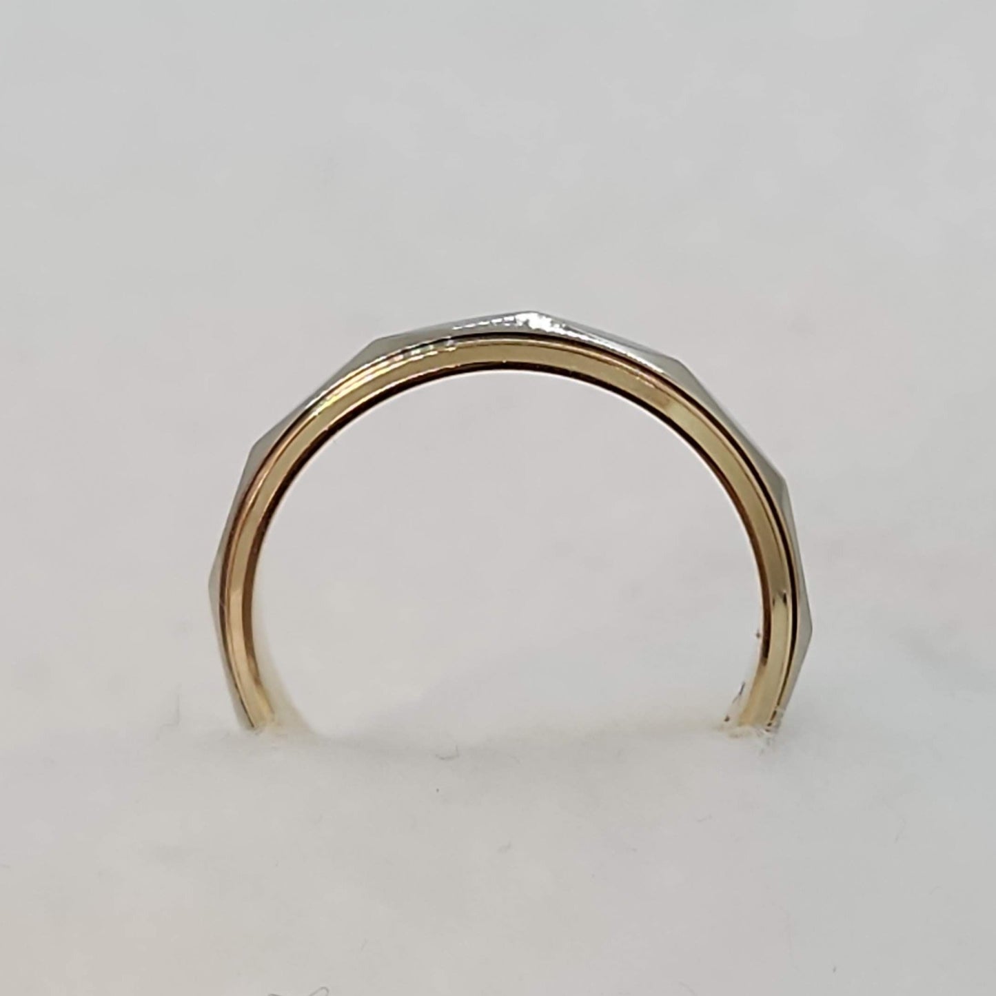 Faceted Two Tone Band