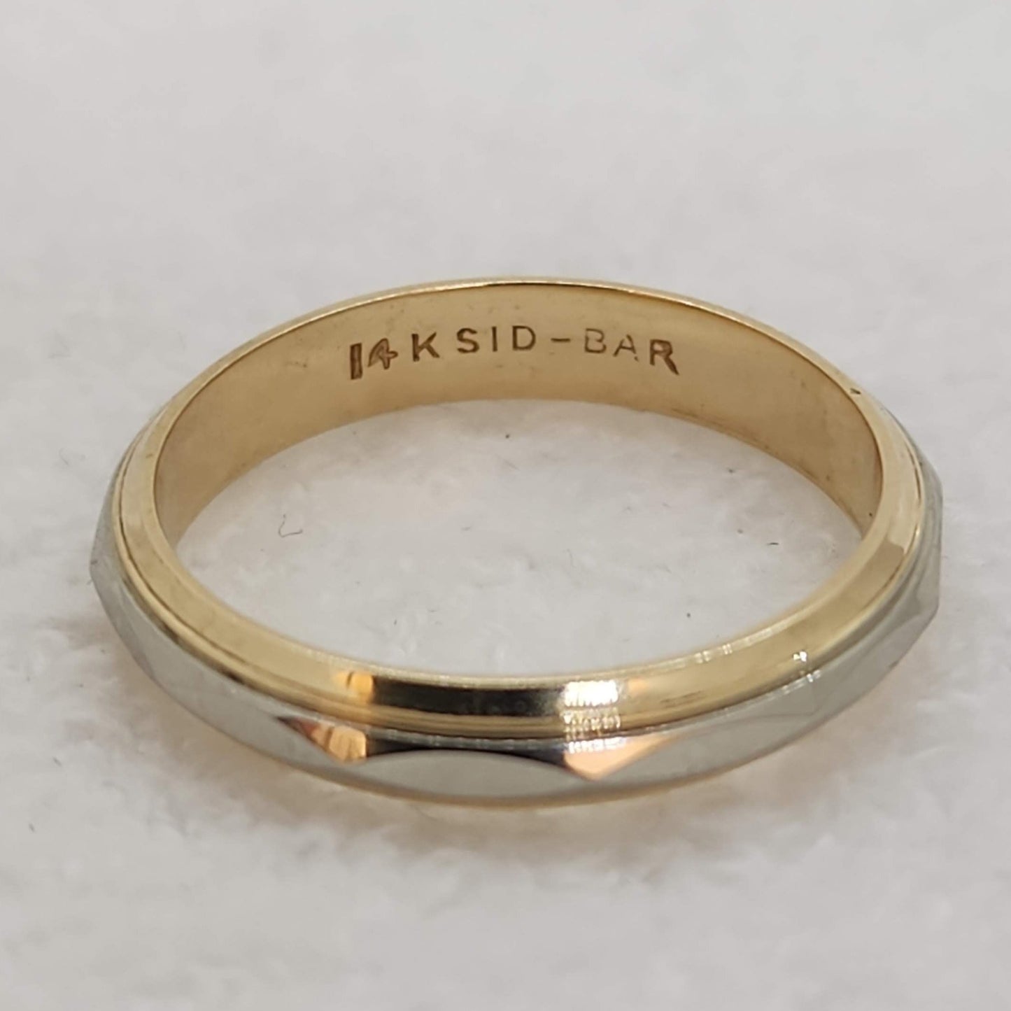 Faceted Two Tone Band