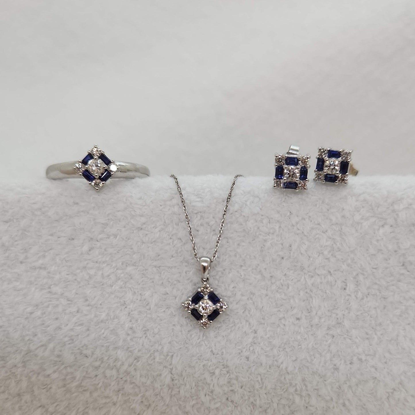Diamond and Sapphire Set