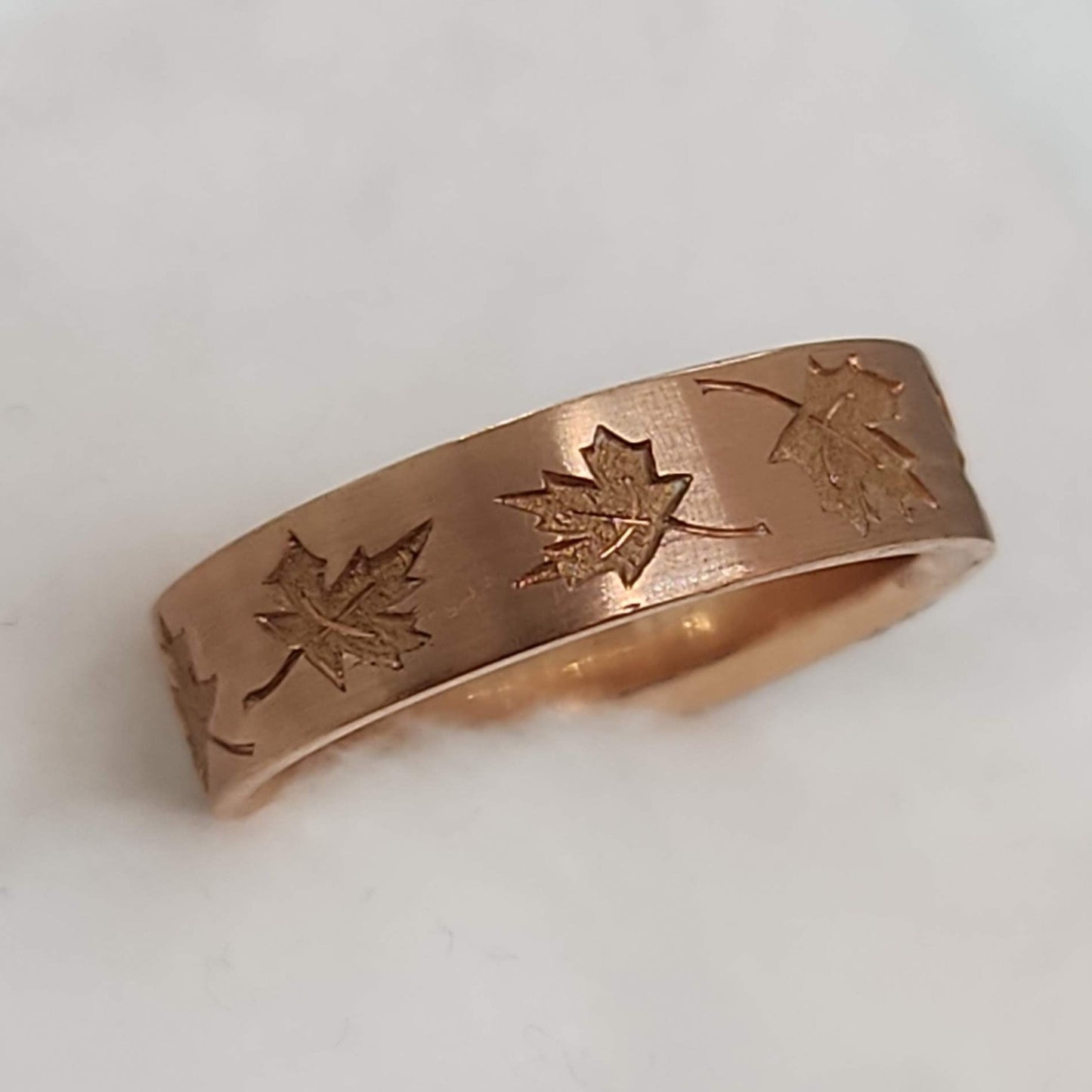 Rose Gold Maple Leaf