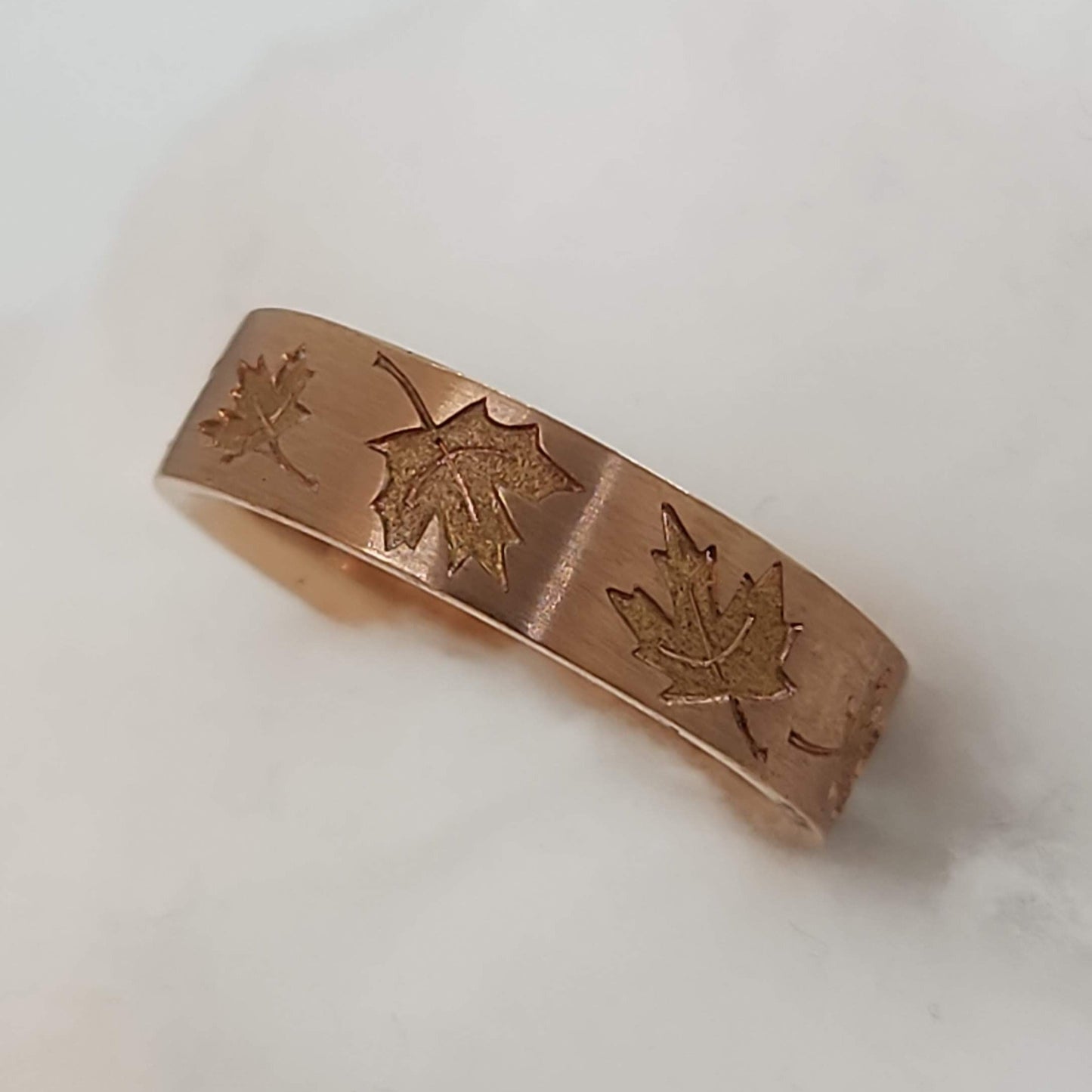 Rose Gold Maple Leaf