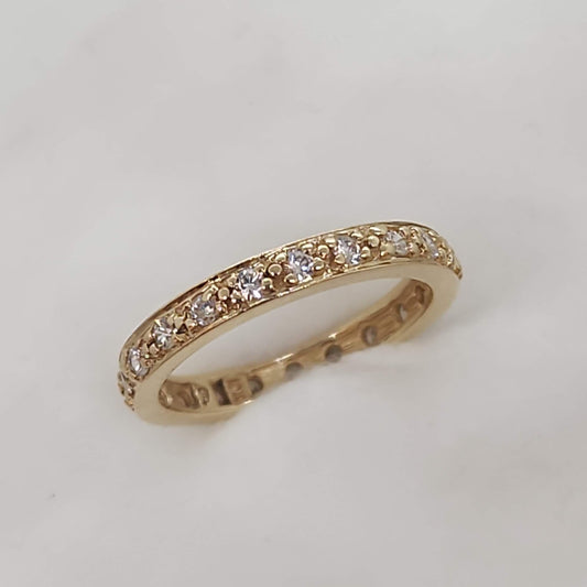 Cubic Zirconia Eternity Band