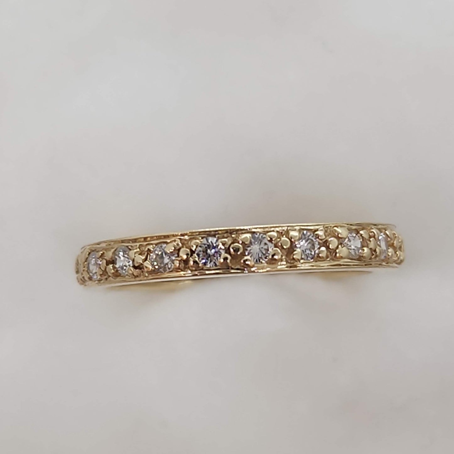 Cubic Zirconia Eternity Band