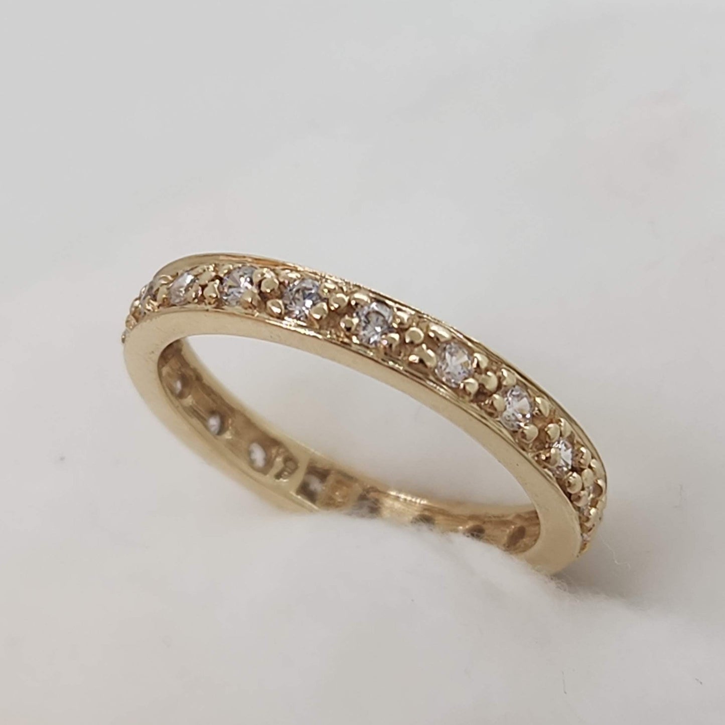 Cubic Zirconia Eternity Band