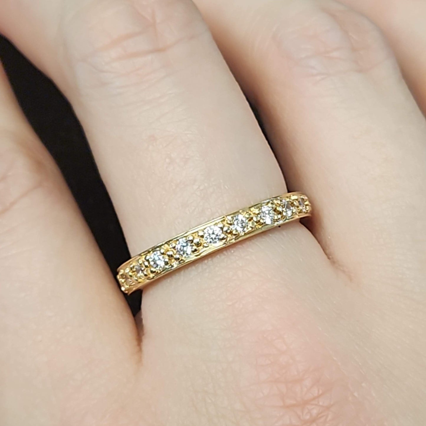 Cubic Zirconia Eternity Band