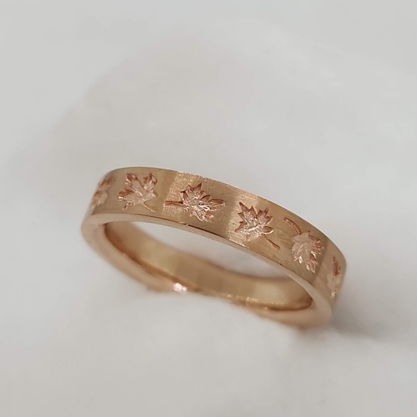 Rose Gold Maple Leaf