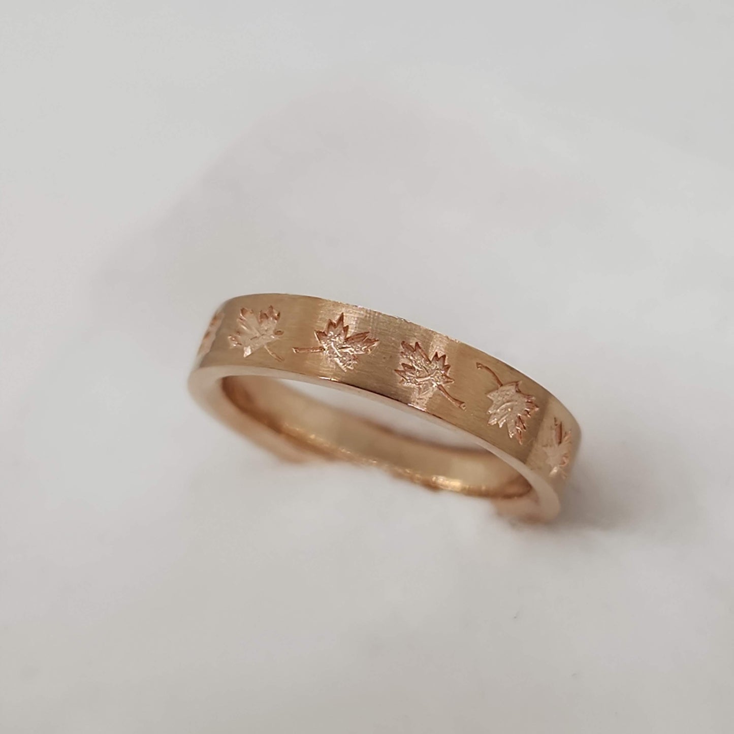 Rose Gold Maple Leaf
