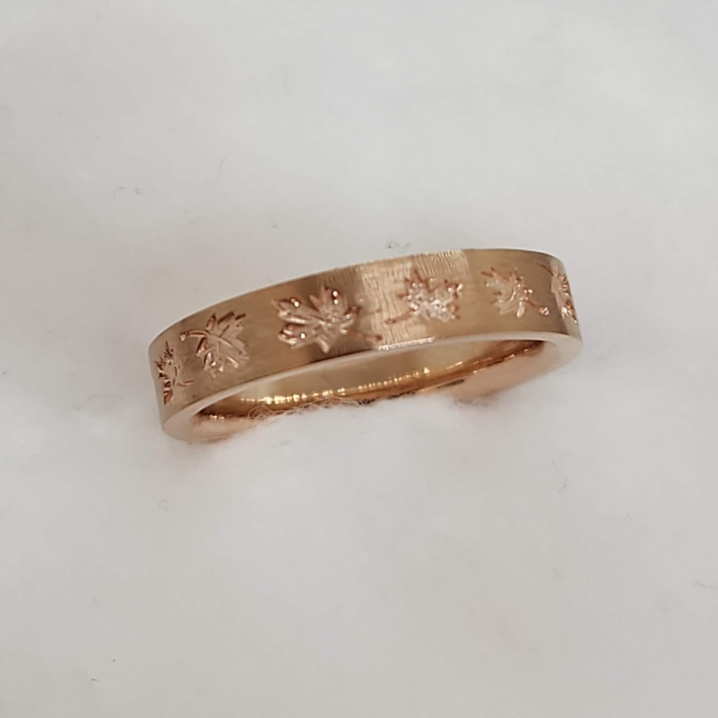 Rose Gold Maple Leaf