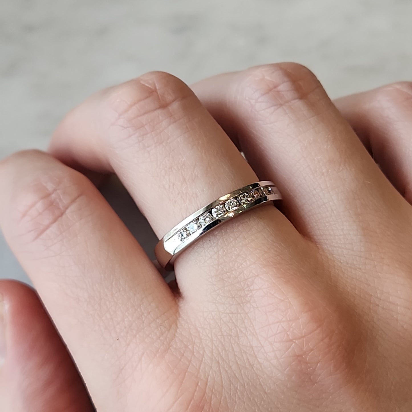 Diamond Channel Set Band