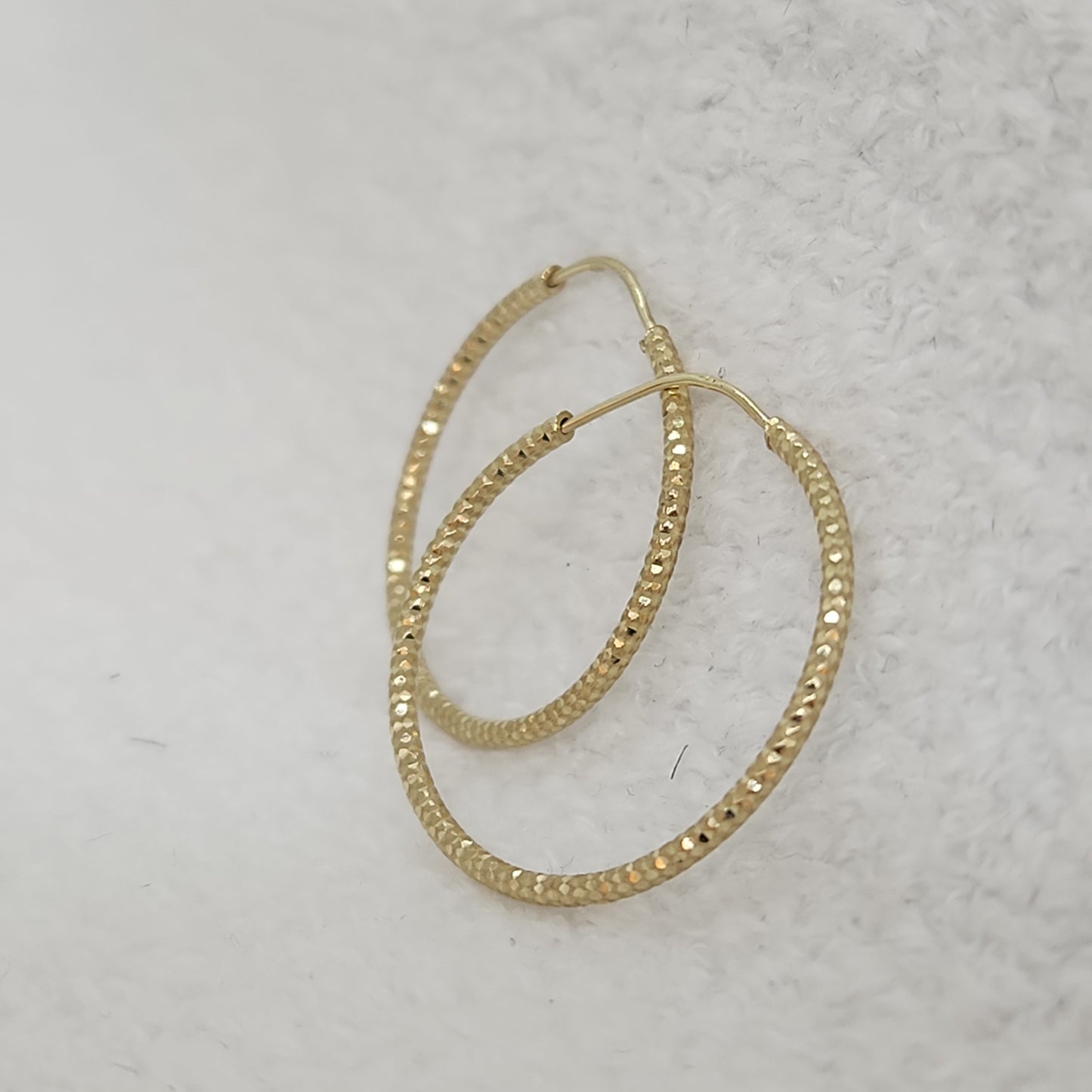 Diamond Cut Hoops