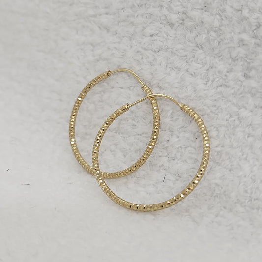 Diamond Cut Hoops