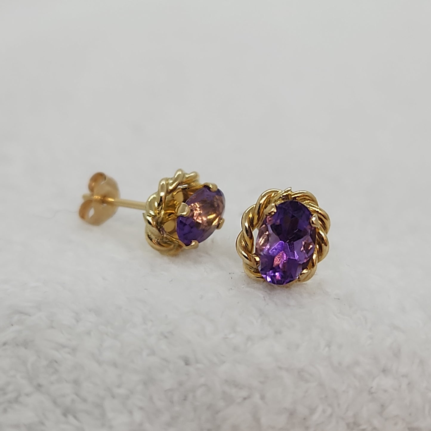 Amethyst Studs
