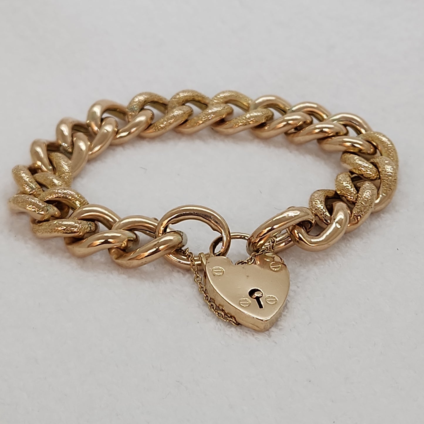 Day and Night with Heart Padlock Clasp