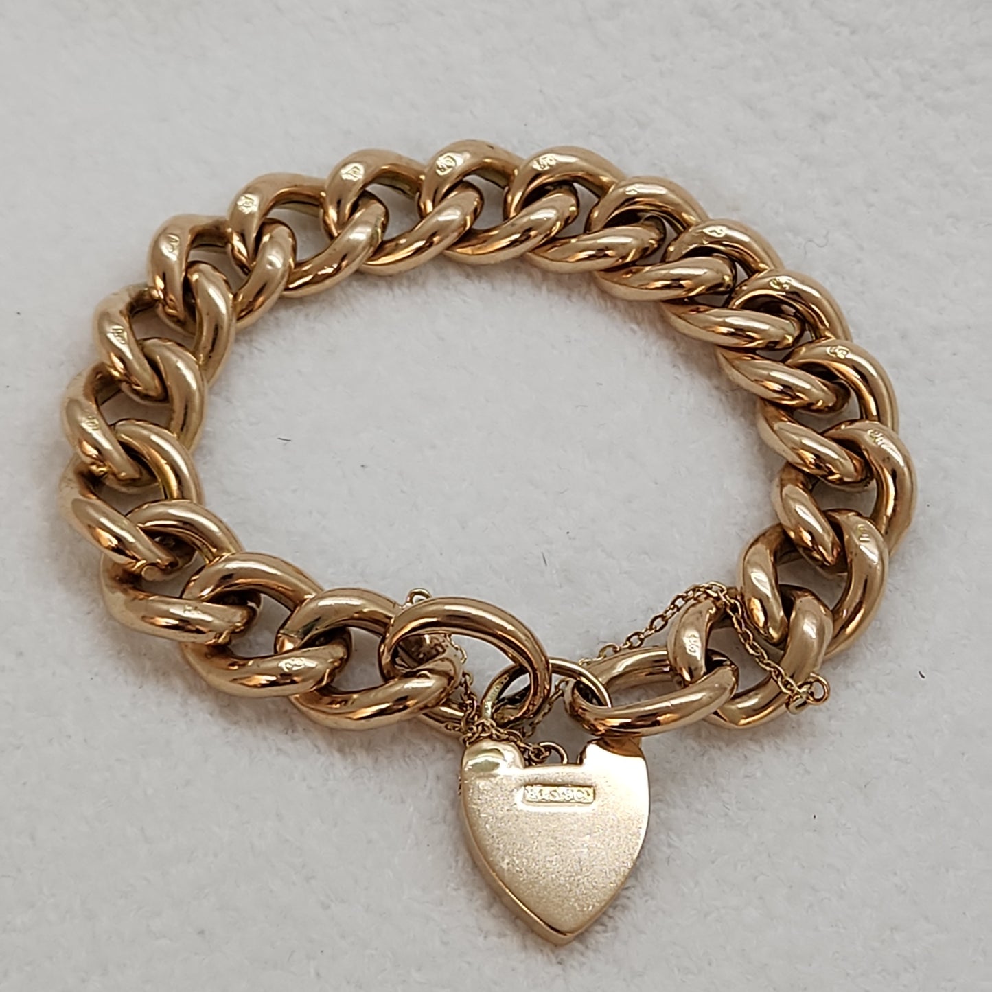 Day and Night with Heart Padlock Clasp