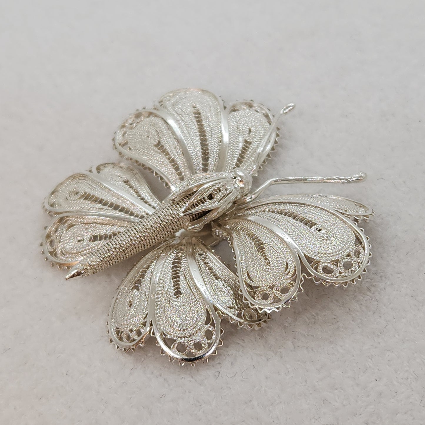 Sterling Filigree Butterfly - larger