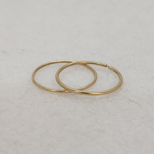 Slim Gold Hoops