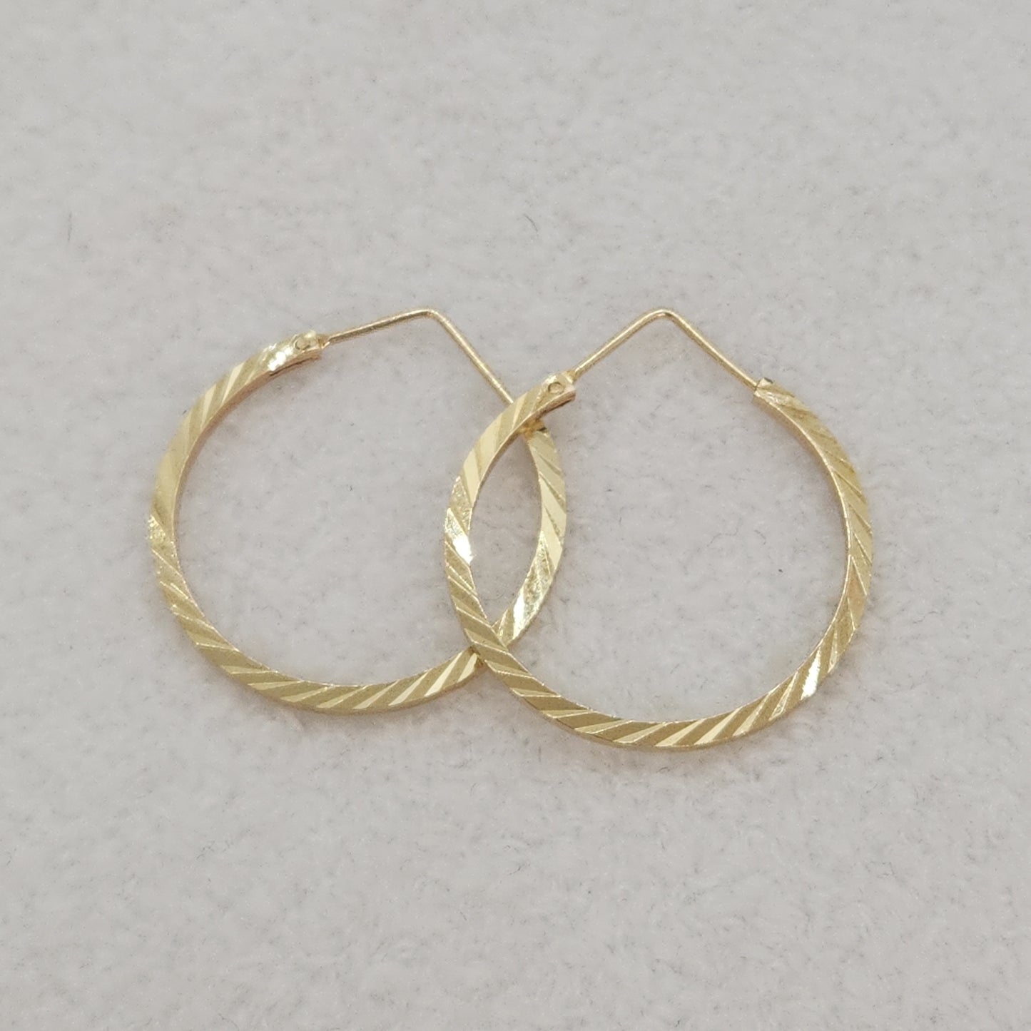 Diamond Cut Hoops