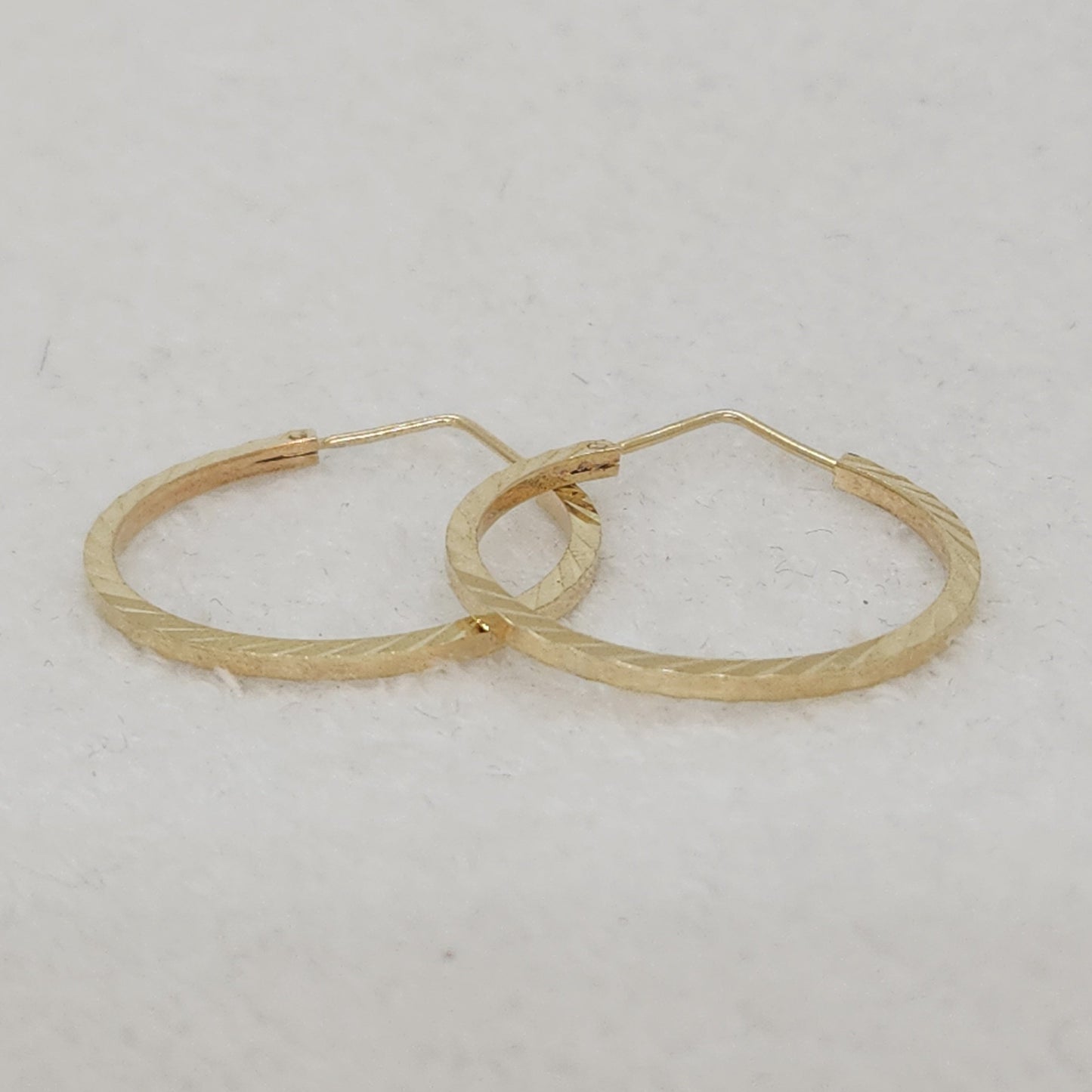 Diamond Cut Hoops
