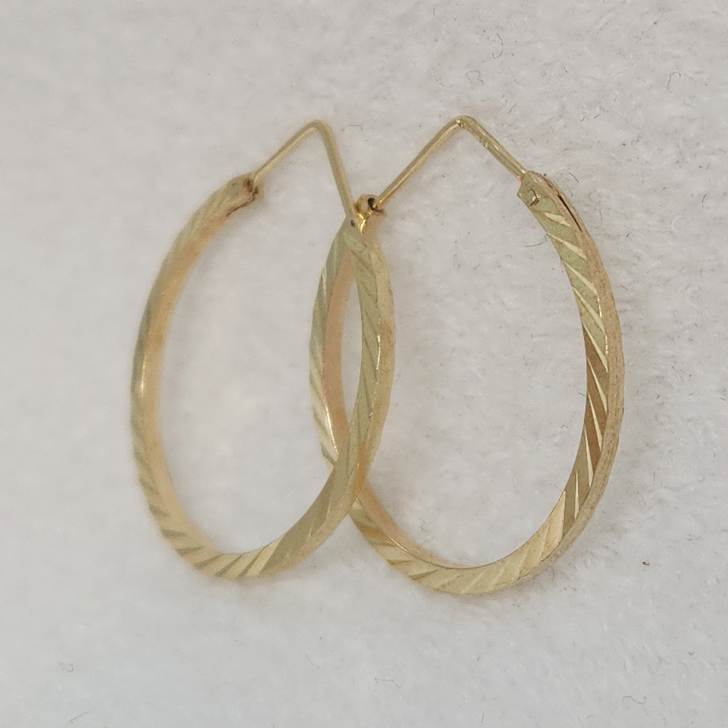 Diamond Cut Hoops