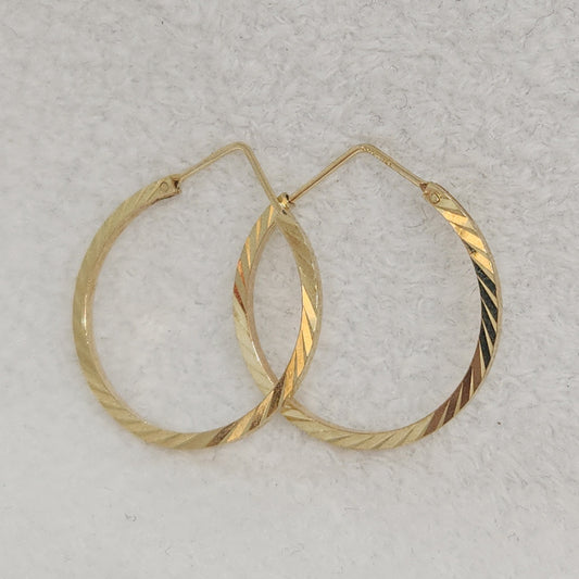 Diamond Cut Hoops
