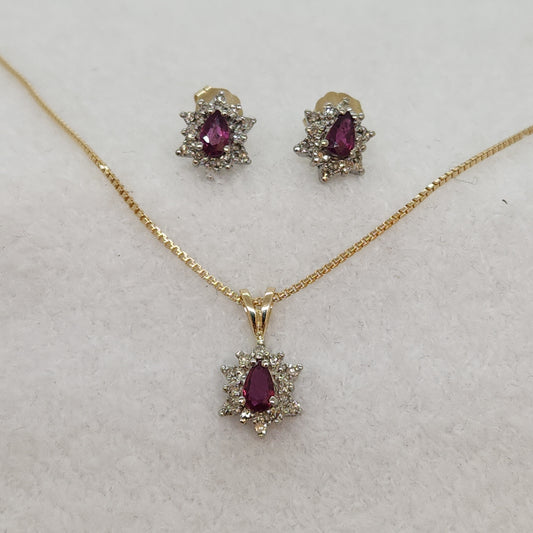 Ruby and Diamond Set