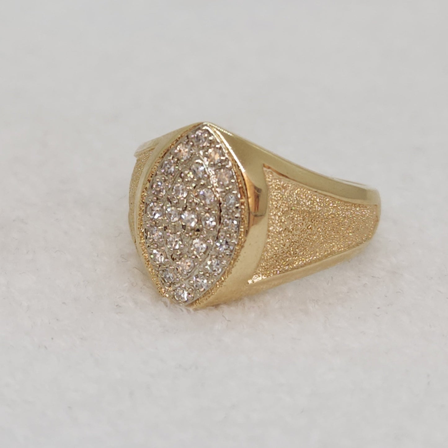 Unisex Diamond Marquise