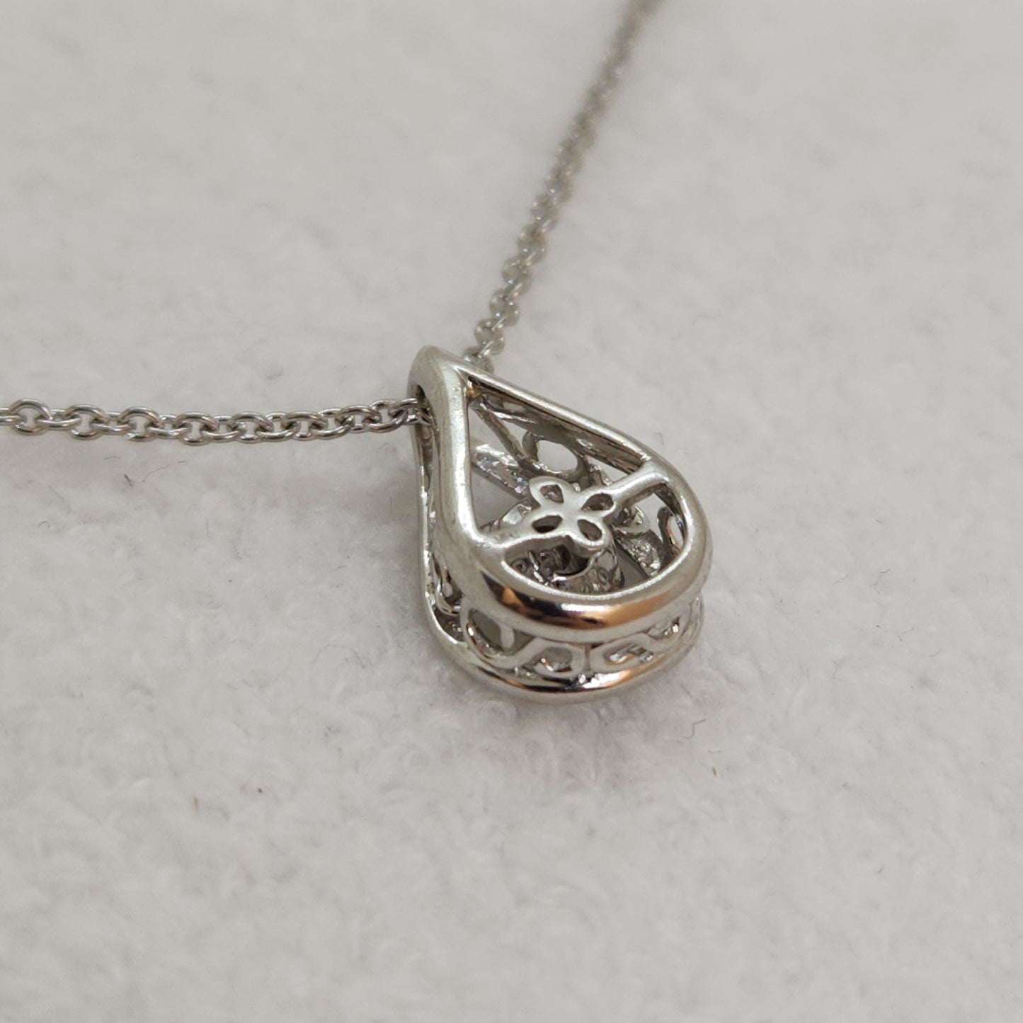 Diamond Teardrop - Sterling