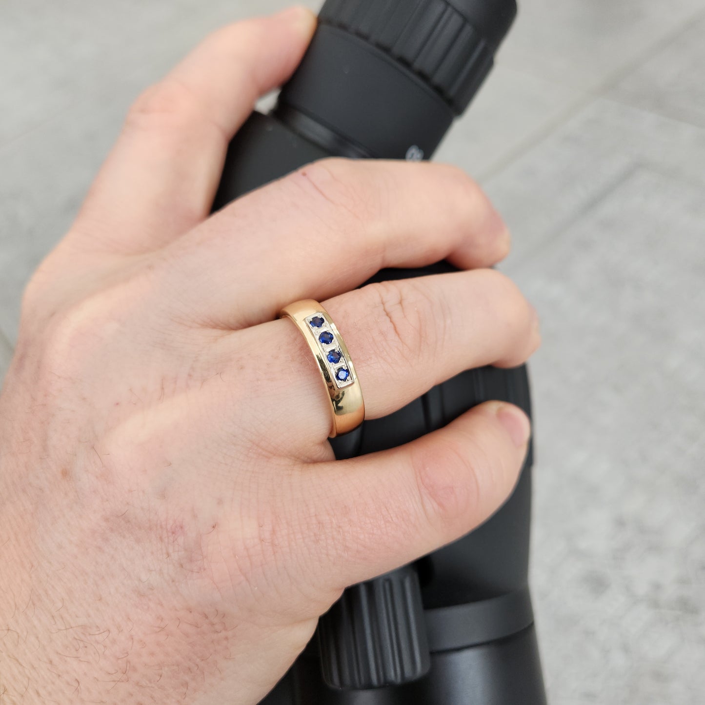 Four Across Sapphire Band