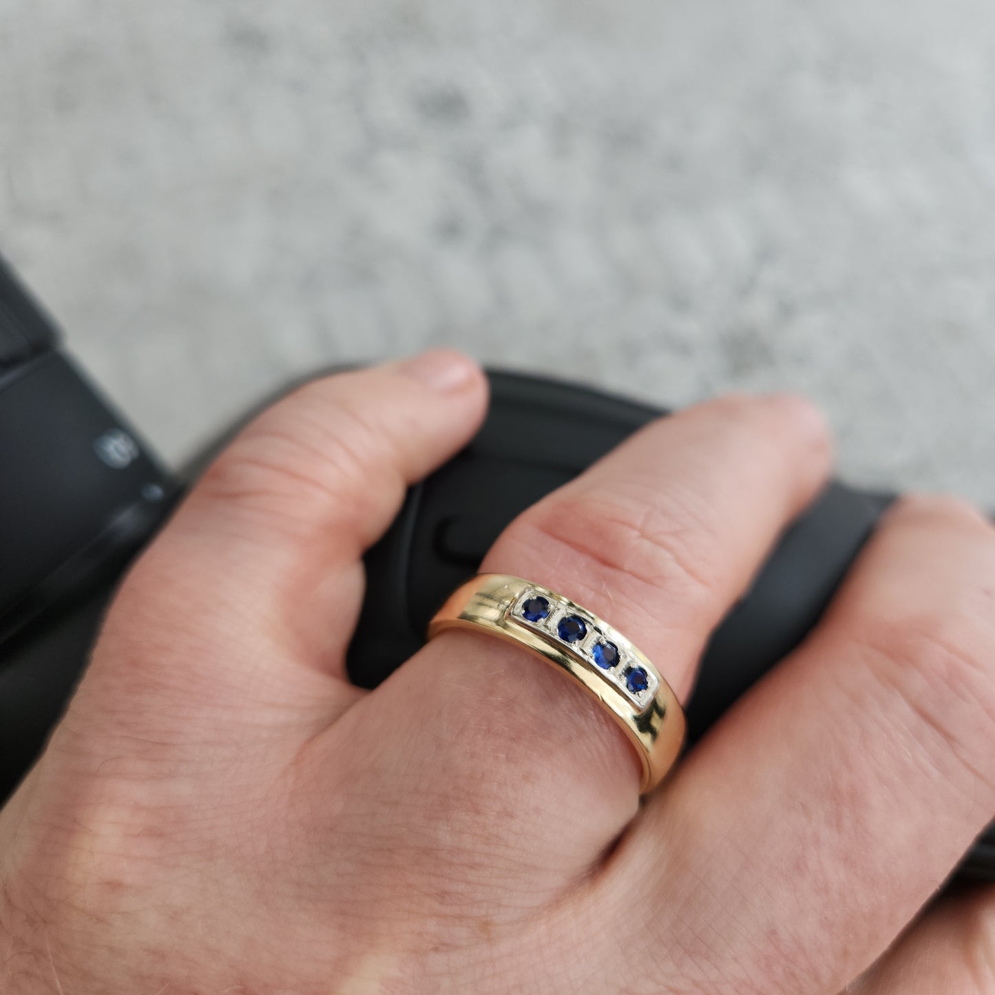 Four Across Sapphire Band