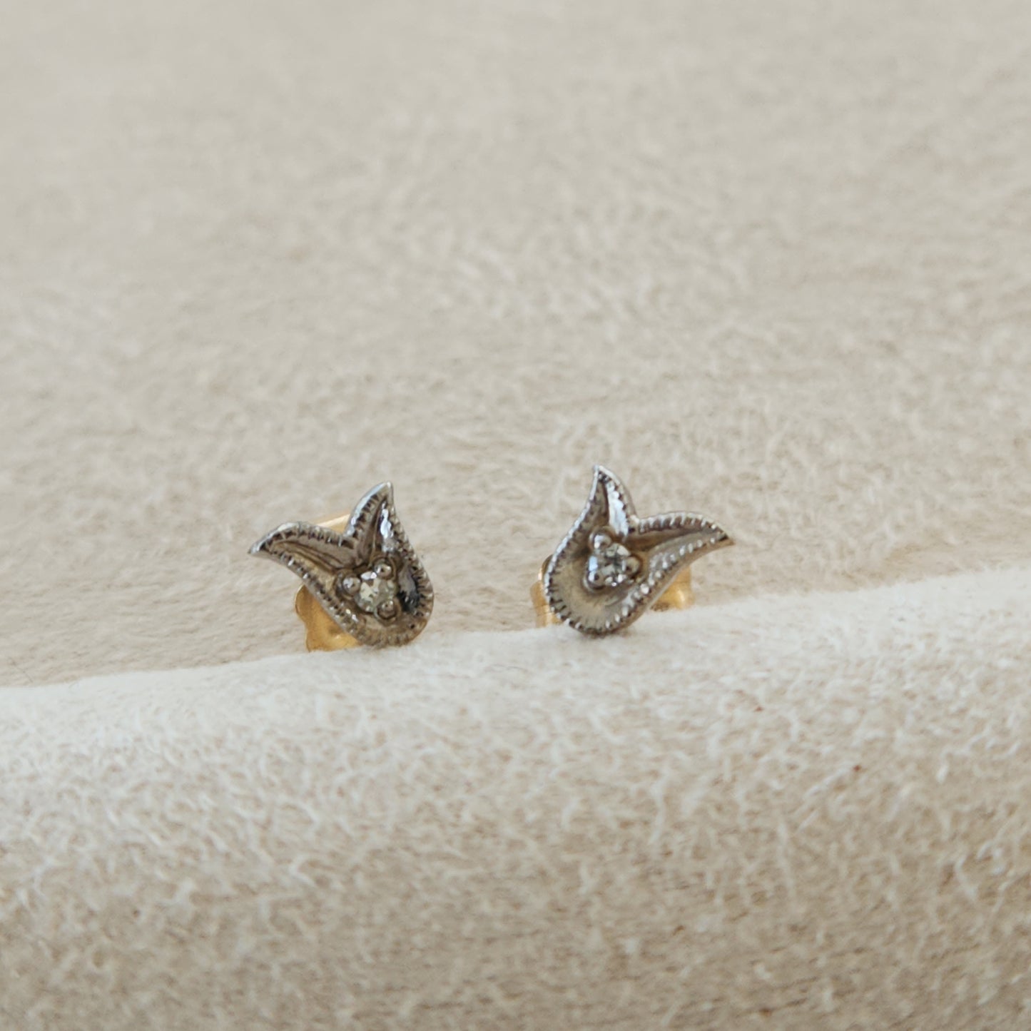 Tulip Diamond Studs