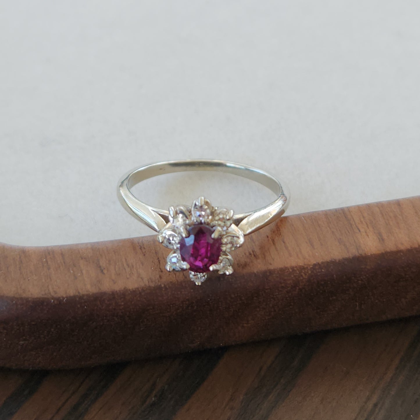 Timeless Ruby Halo