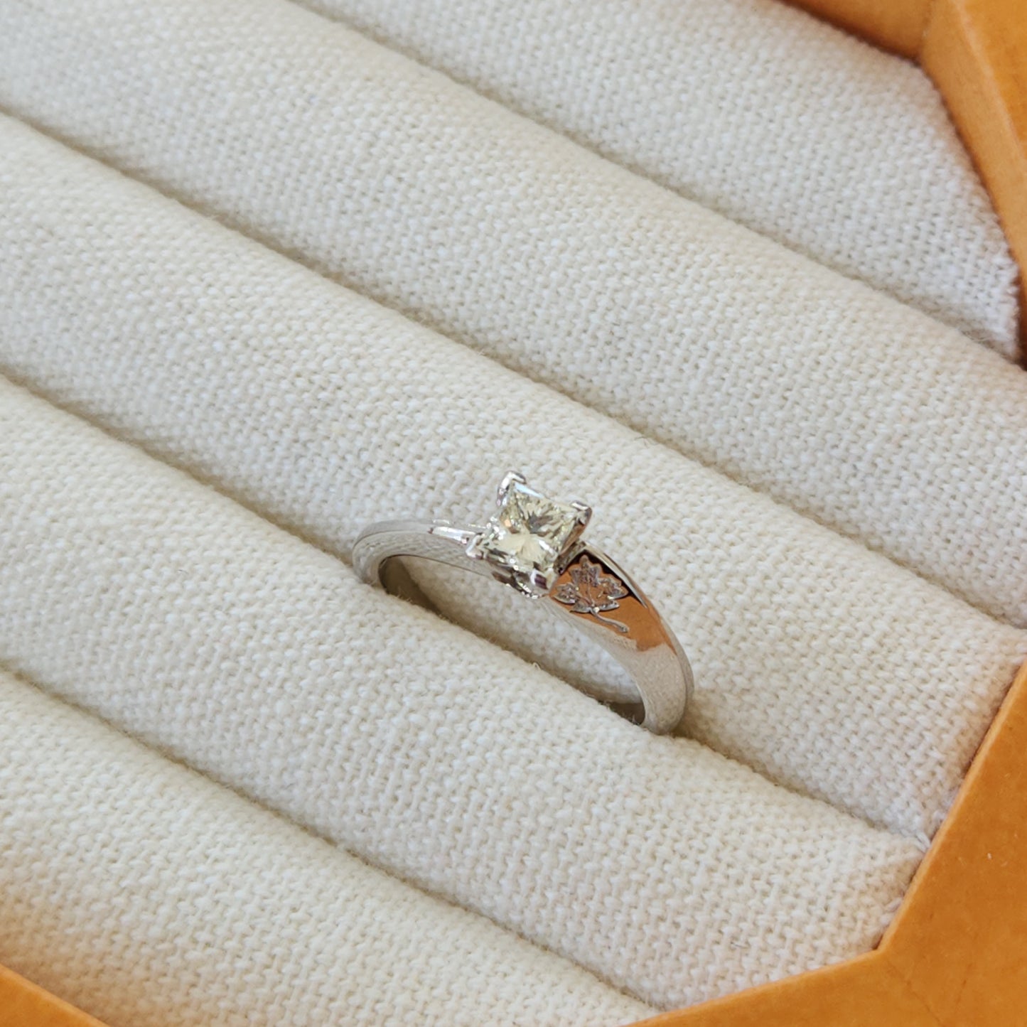 Princess Cut Diamond Canadiana Ring