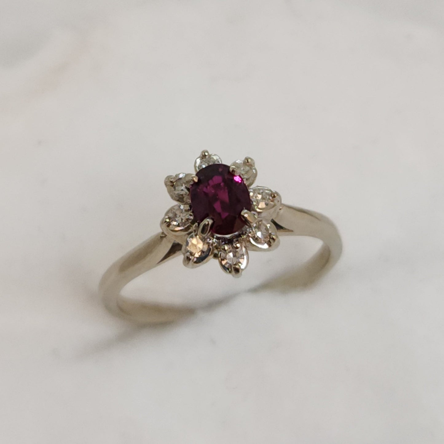 Timeless Ruby Halo