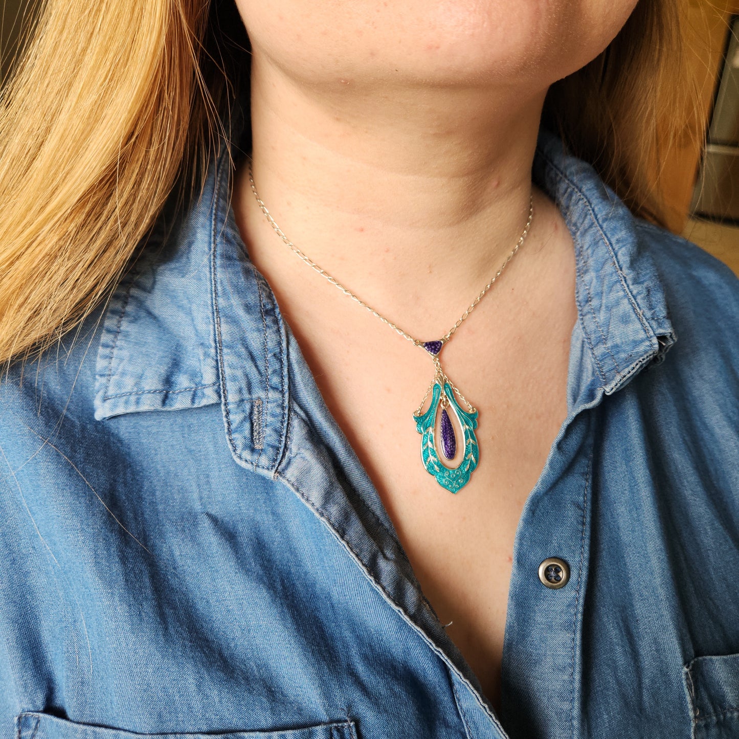 Art Nouveau Inspired Enamel
