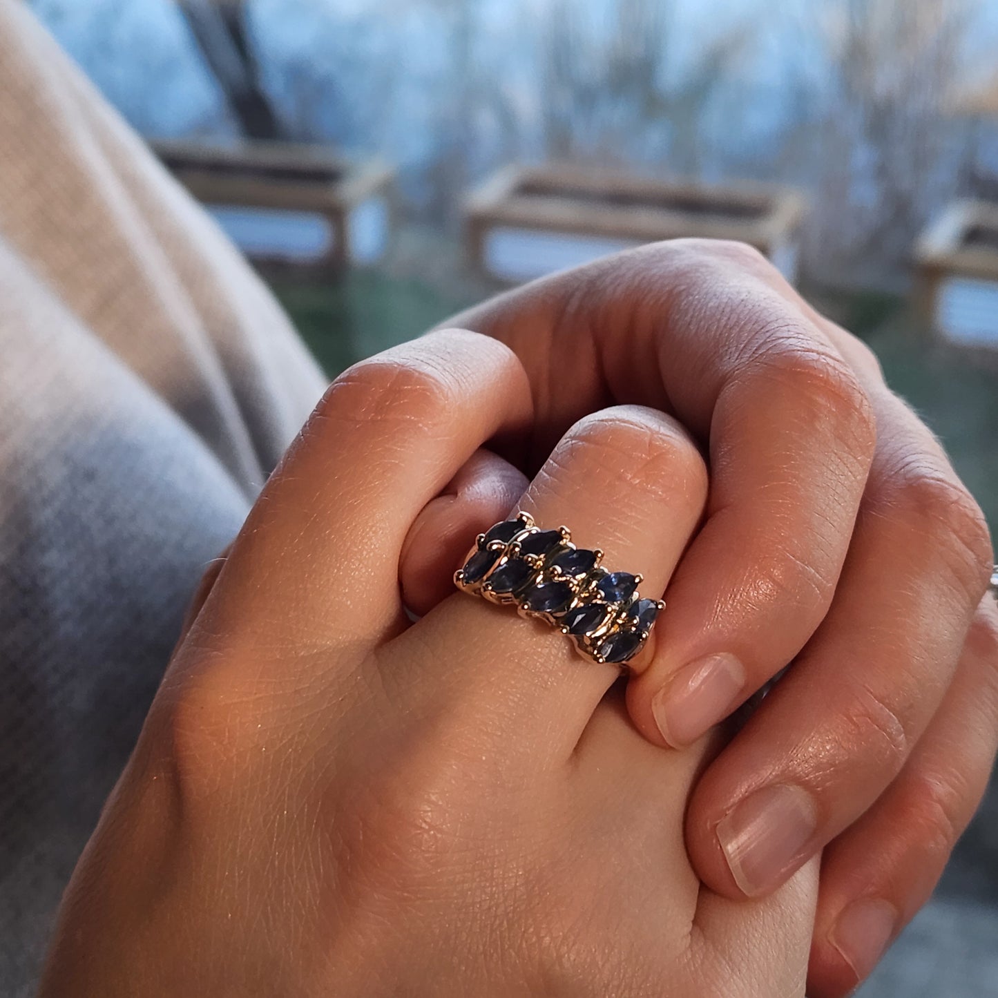 Sapphire Marquise Ring