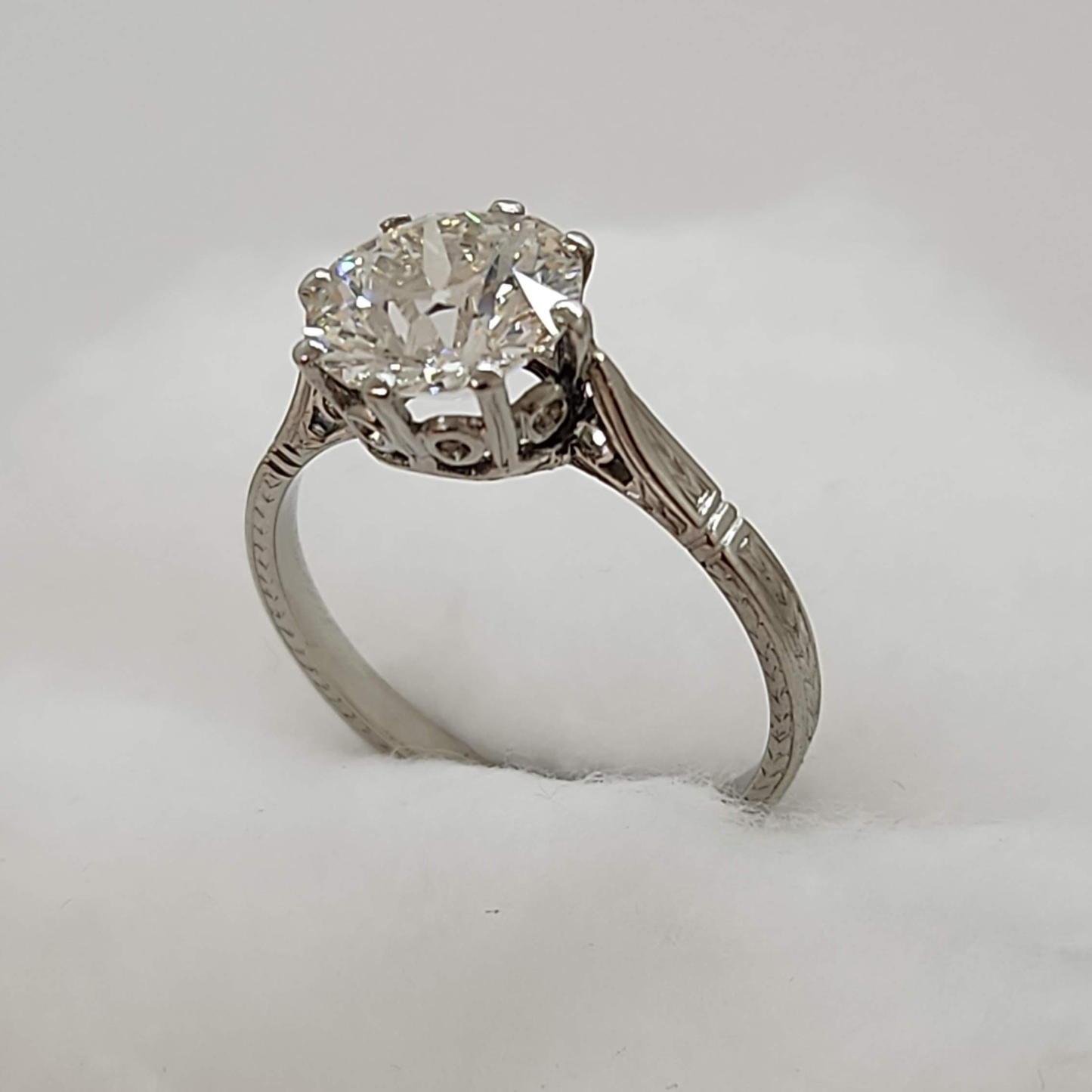Solitaire Platinum Diamond Ring