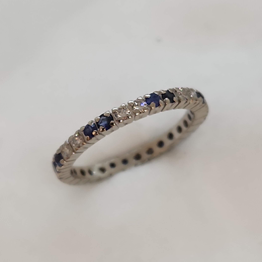 Sapphire and Diamond Eternity