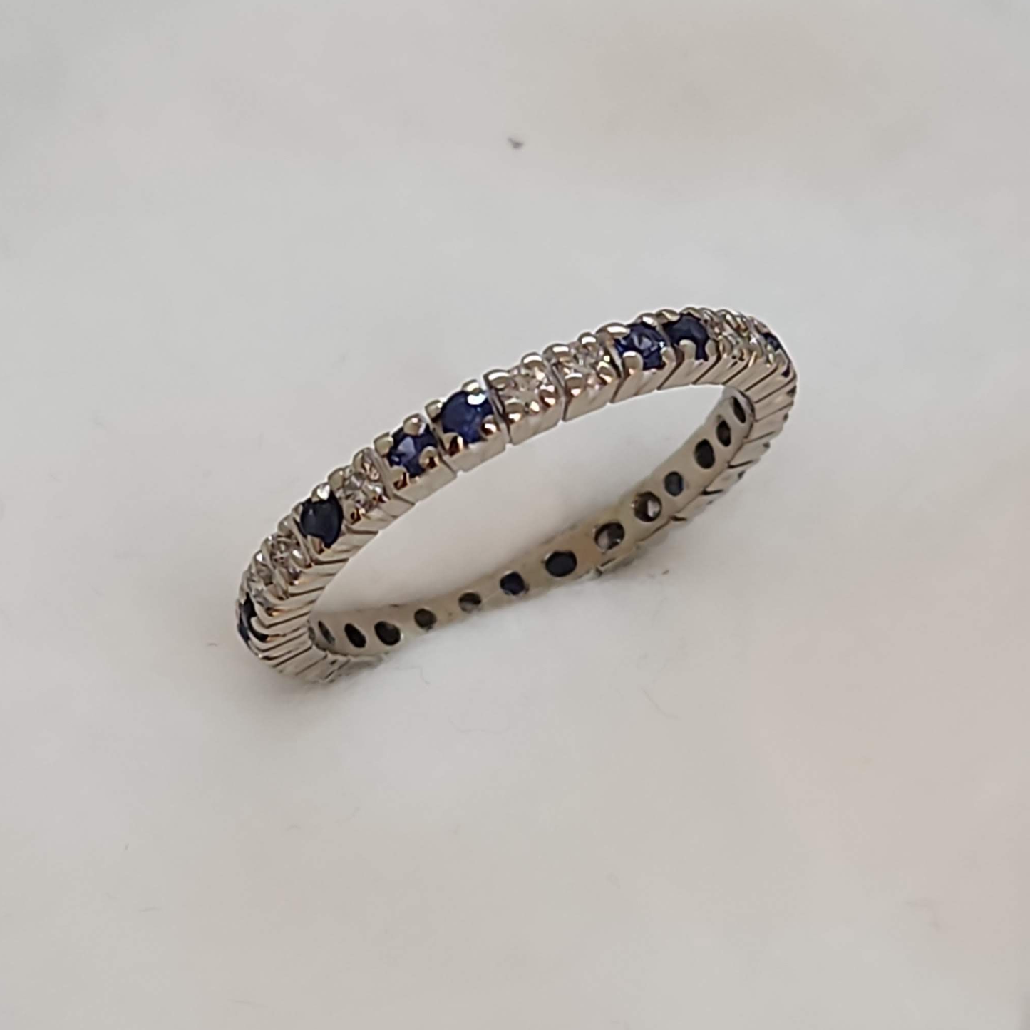Sapphire and Diamond Eternity