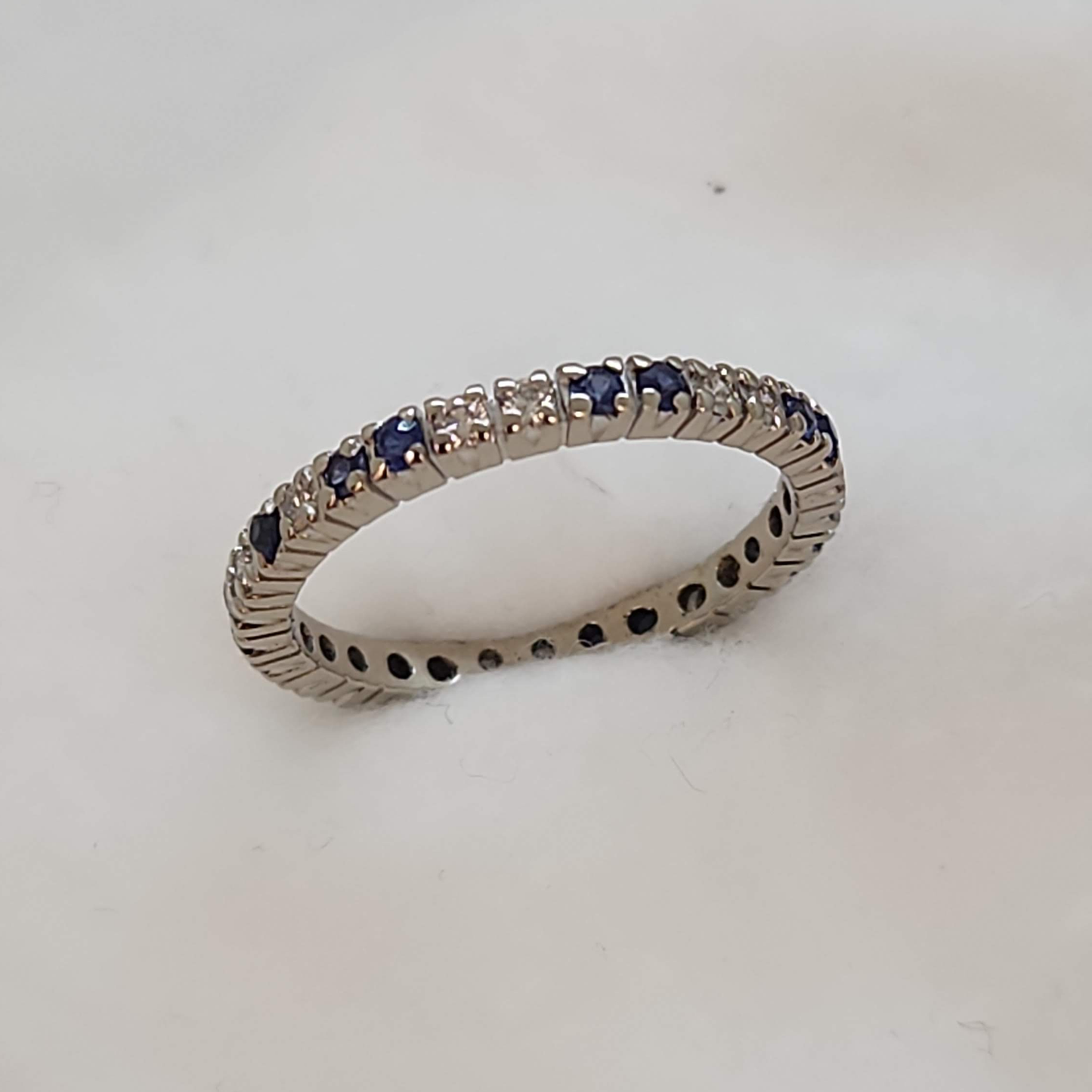 Sapphire and Diamond Eternity