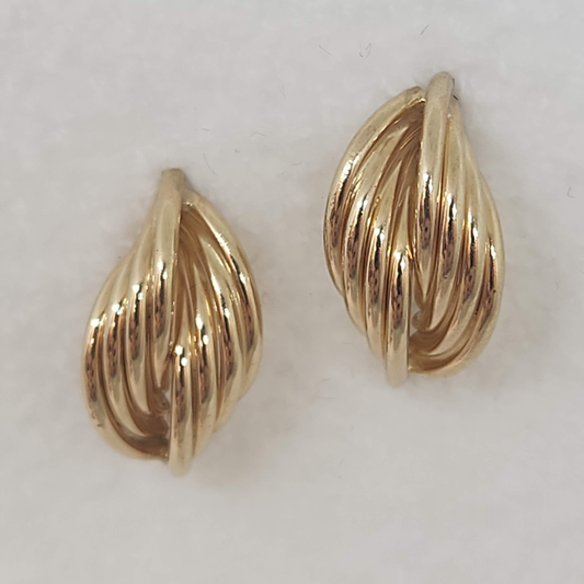 Folded Loop Earrings