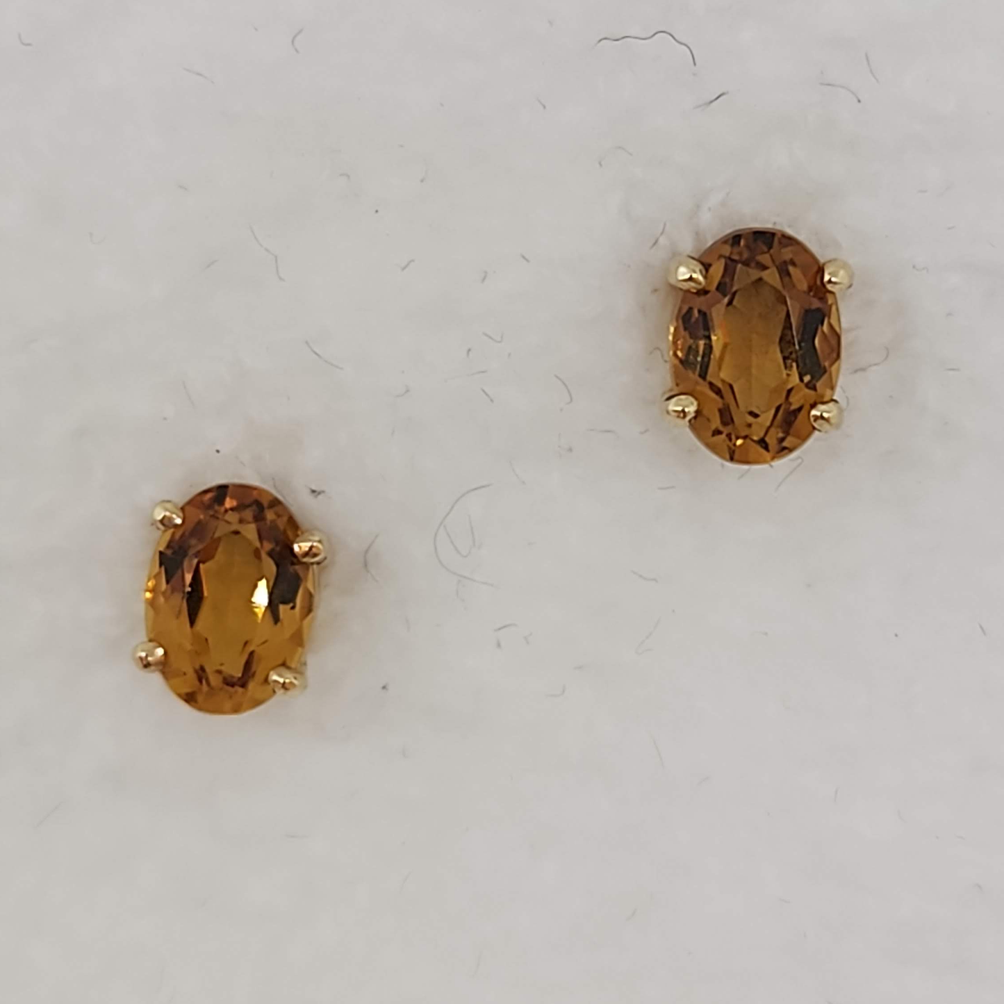 Citrine Stud Earrings