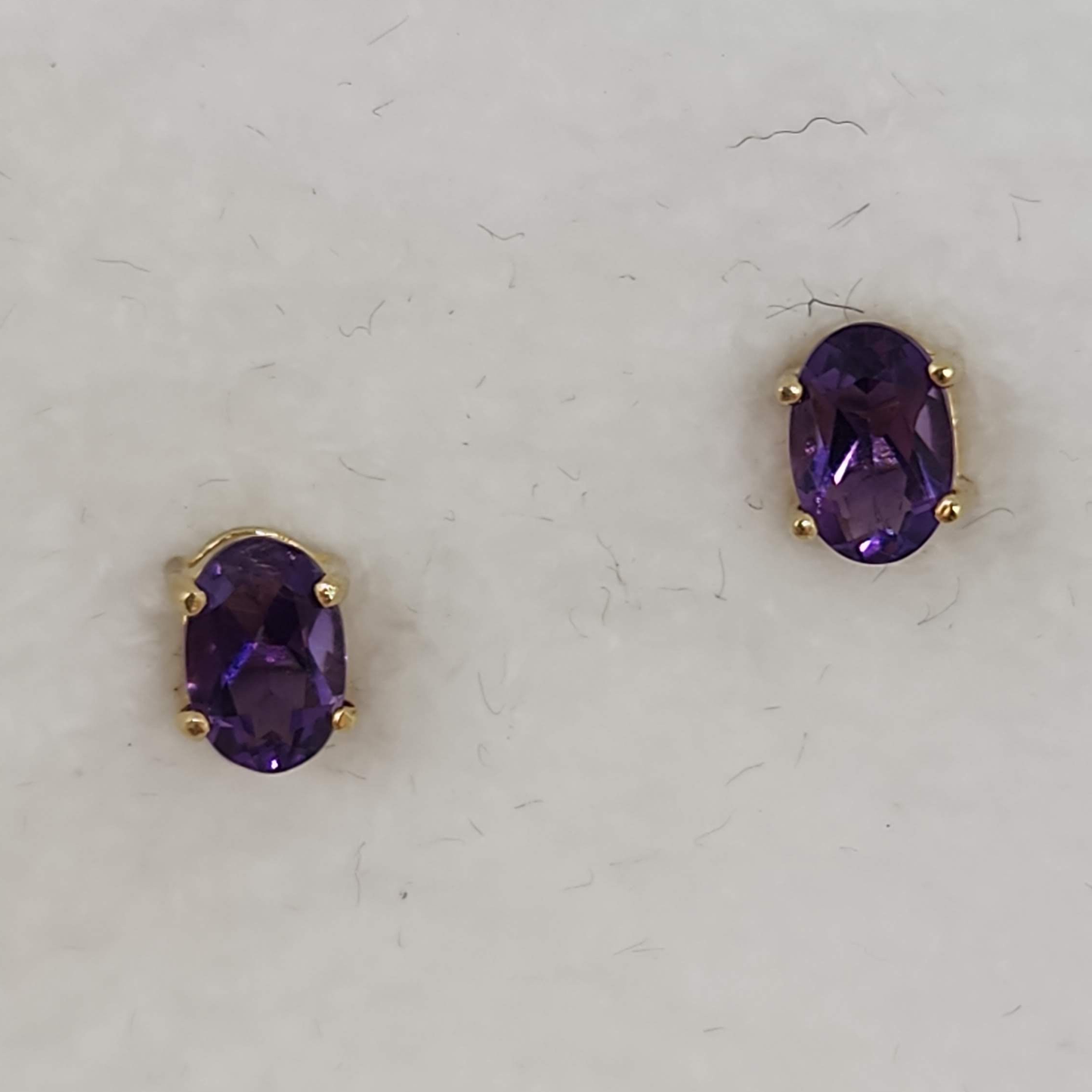 Amethyst Stud Earrings