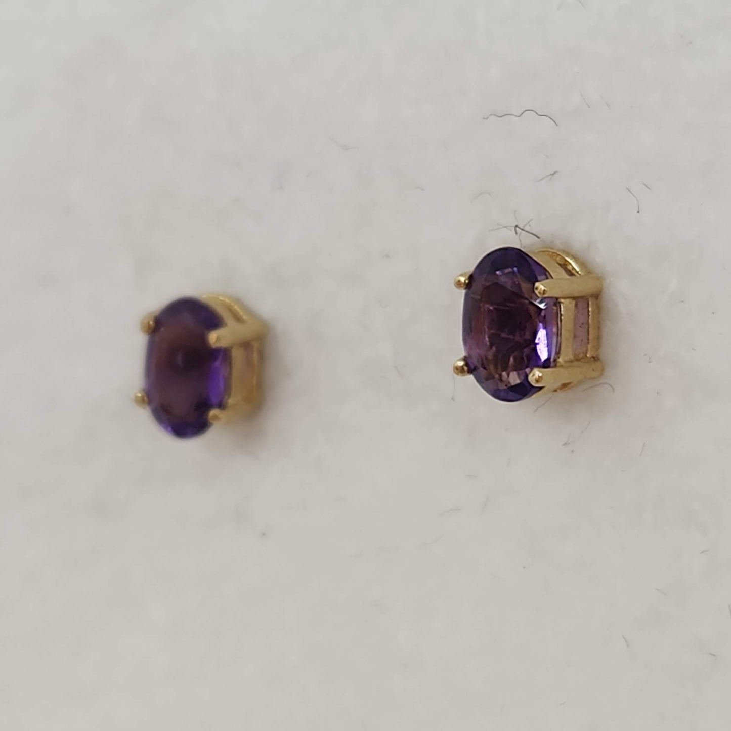 Amethyst Stud Earrings