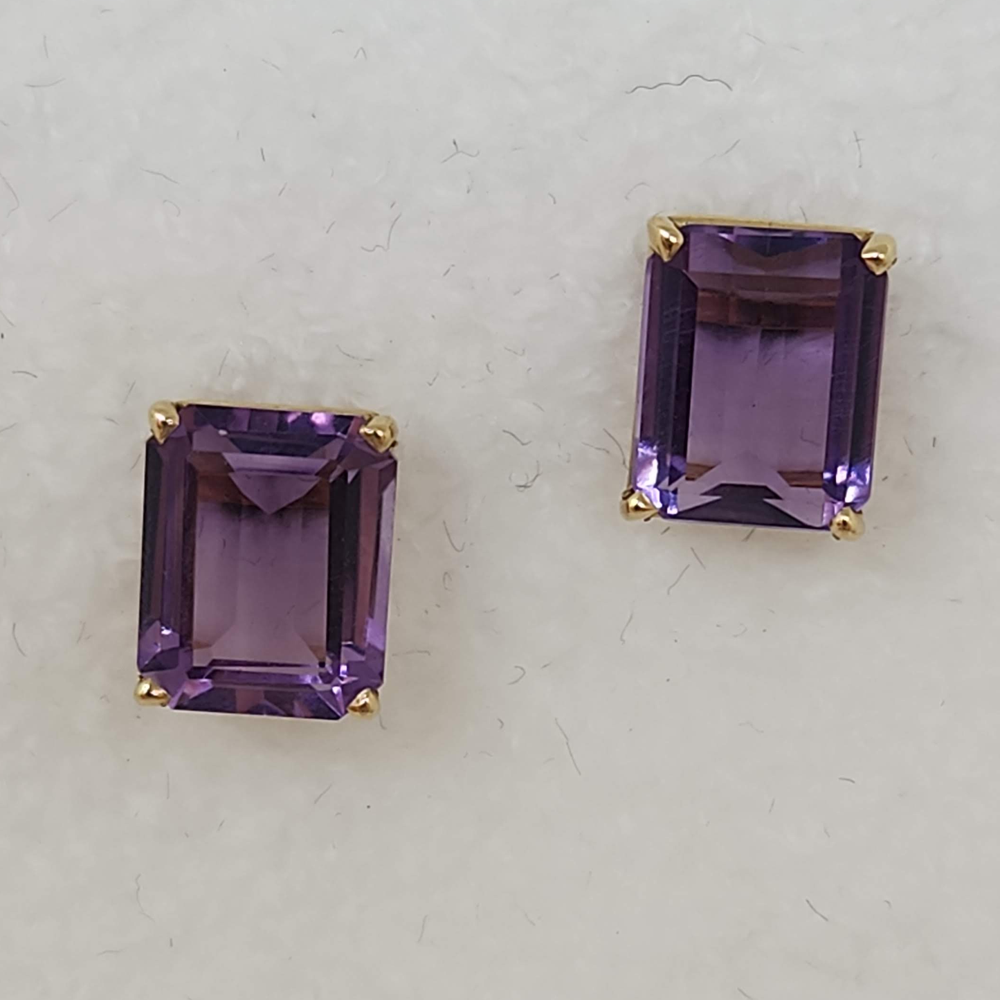 Amethyst Stud Earrings