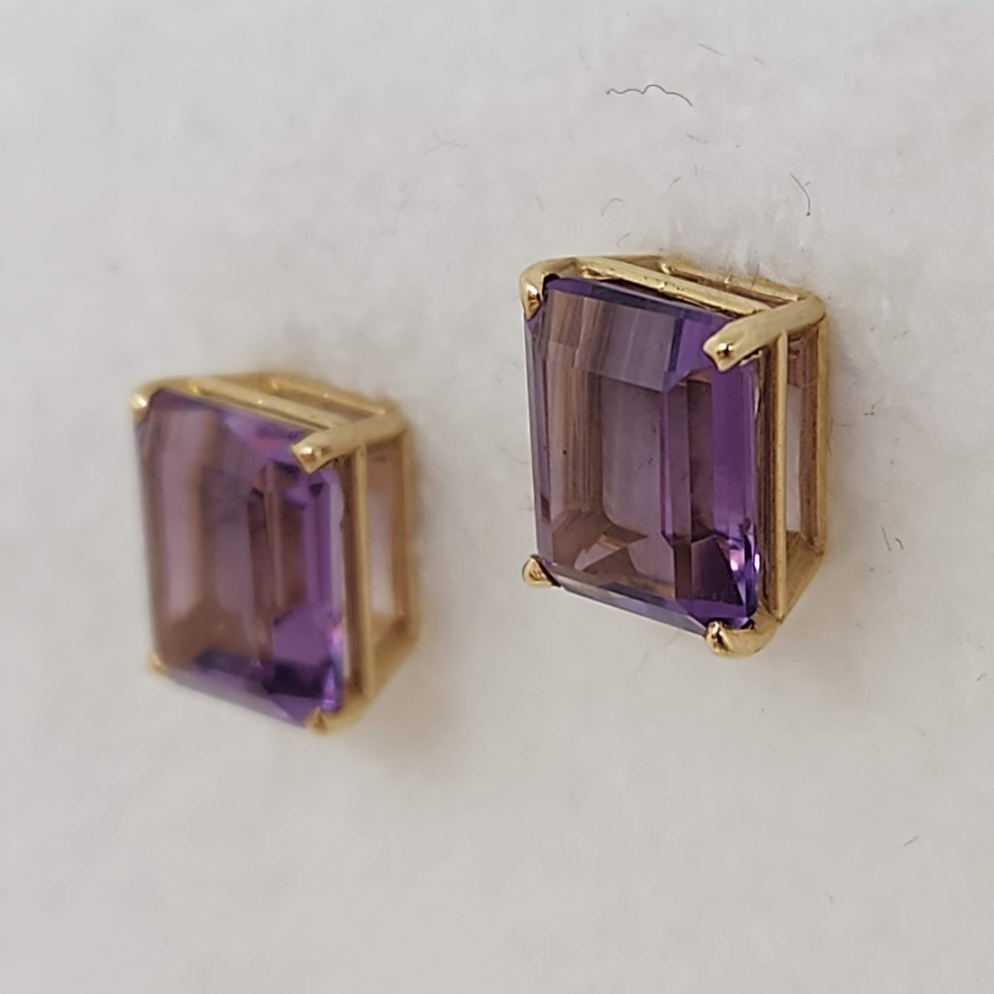 Amethyst Stud Earrings