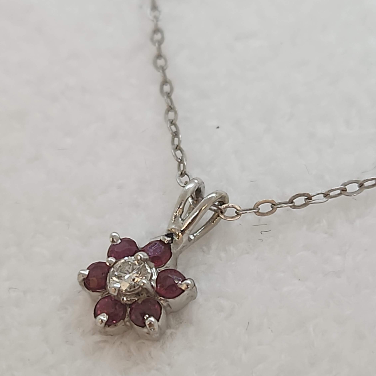 Ruby and Diamond Flower
